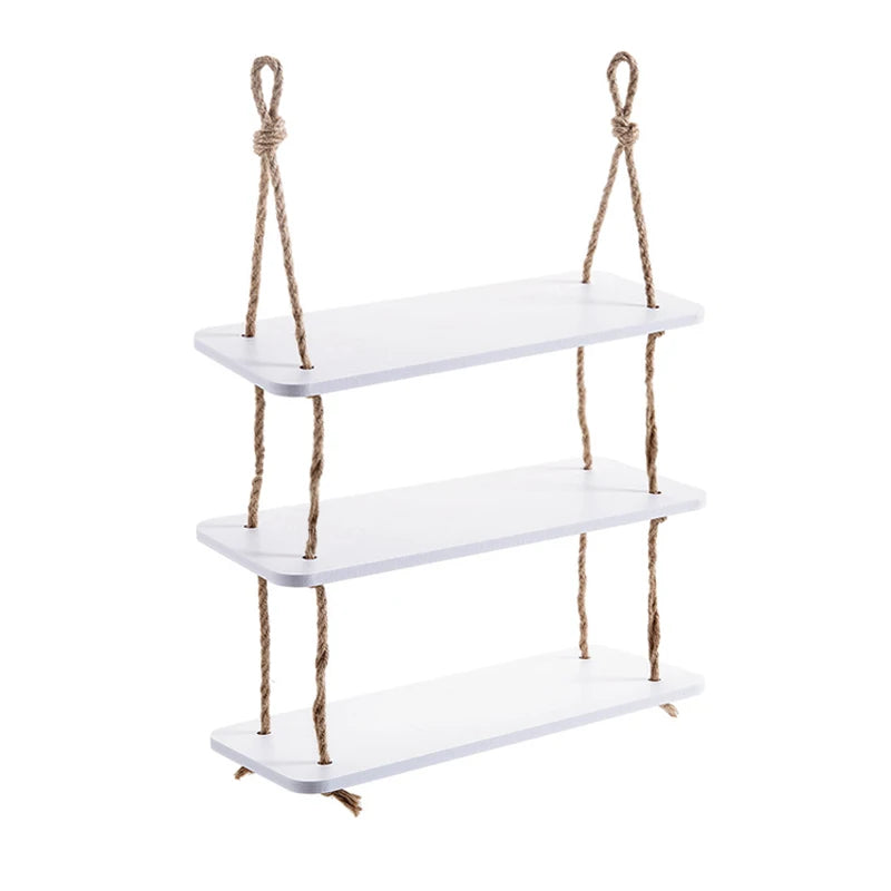 Wood Wall Storage Shelf with Hooks β Decorative Kitchen Organizer Rack