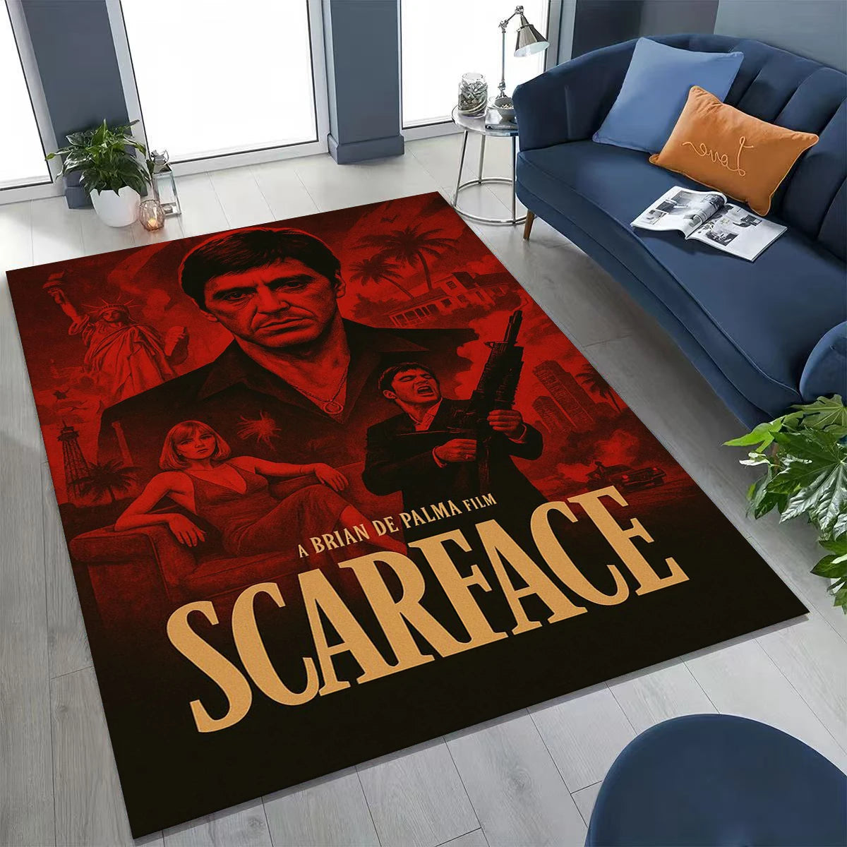 Tony Montana Movie Art Carpet Rug