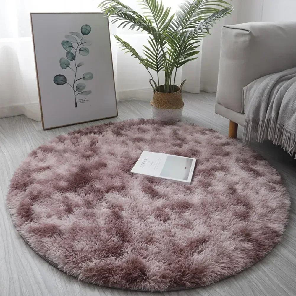 Round Plush Rug β Ultra Soft Fluffy Carpet, Cozy Decorative Floor Mat