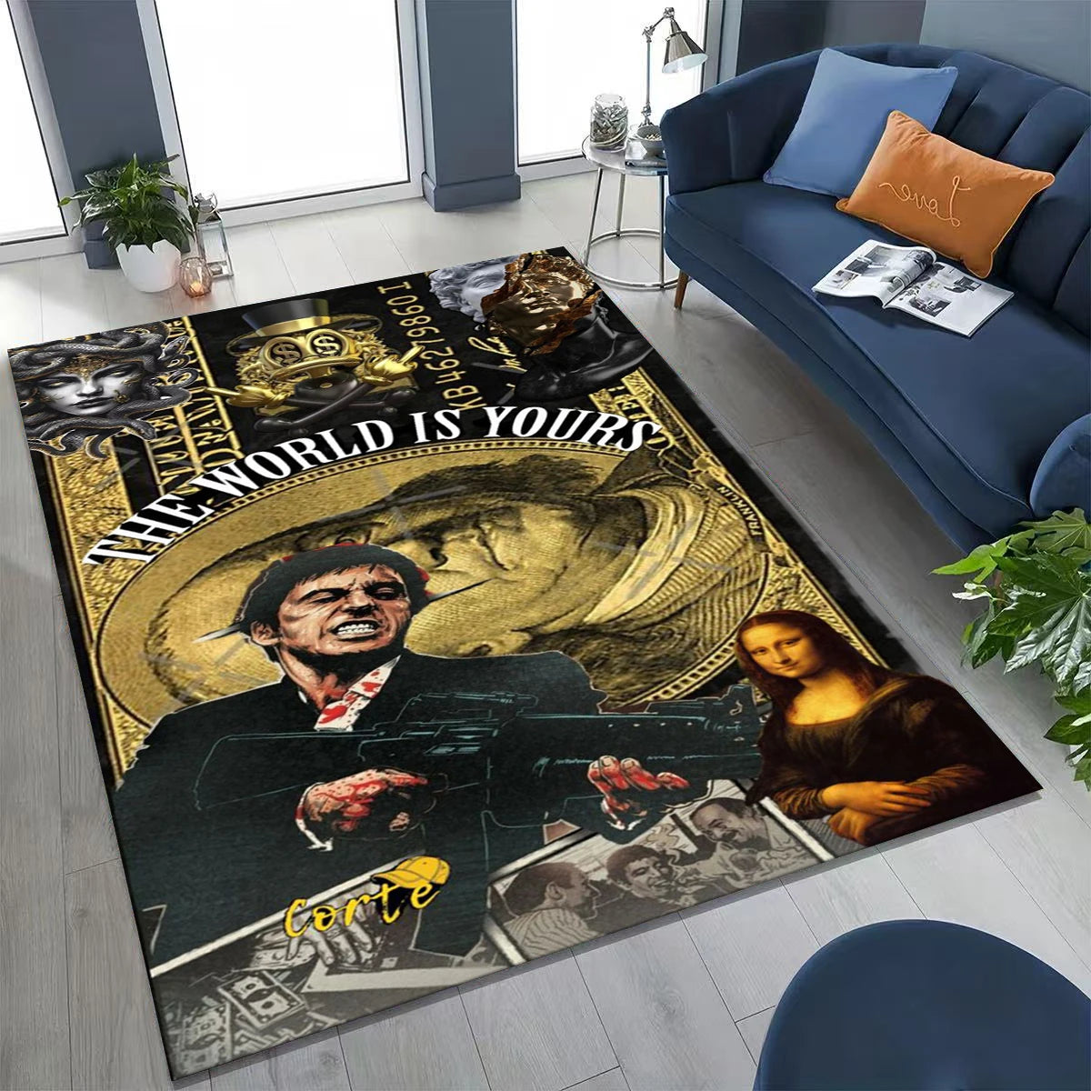 Tony Montana Movie Art Carpet Rug