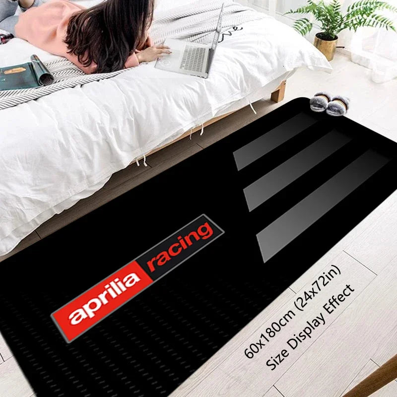 Motorcycle Racing Rug – Non-Slip Bike Floor Mat