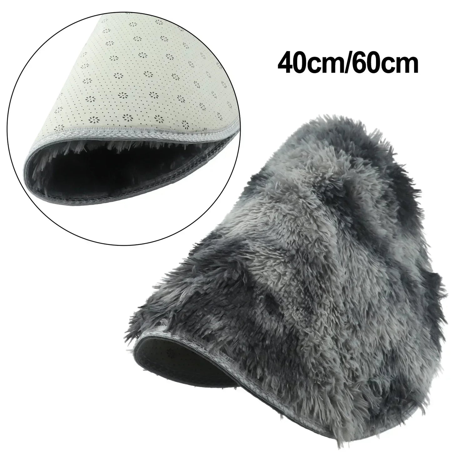 Round Plush Rug – Ultra Soft Fluffy Carpet, Cozy Decorative Floor Mat