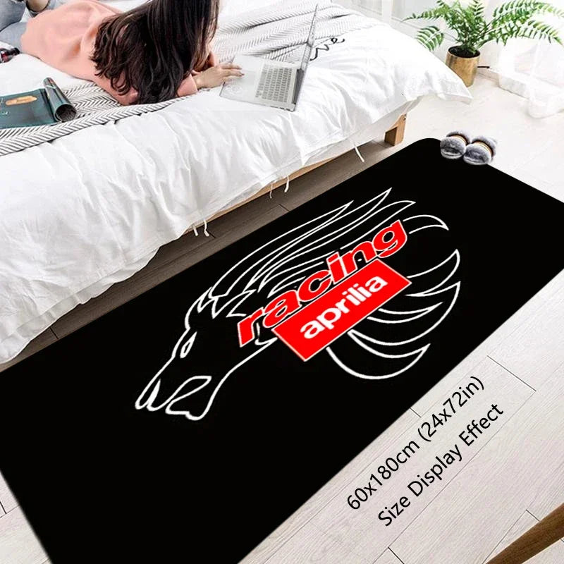 Motorcycle Racing Rug – Non-Slip Bike Floor Mat