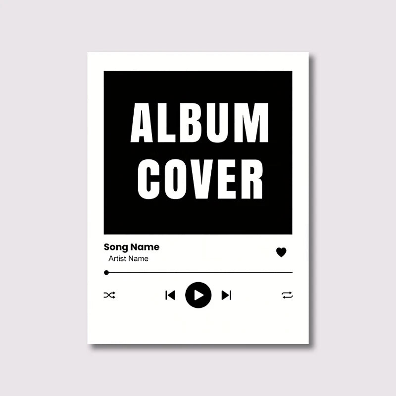 Custom Song Poster – Personalized Music Wall Art