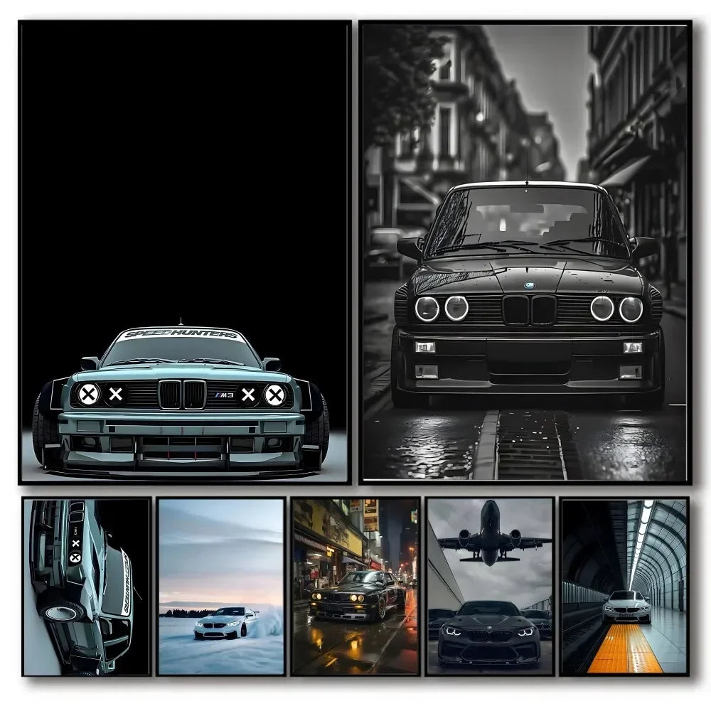 Vintage Car Poster – Retro Wall Art