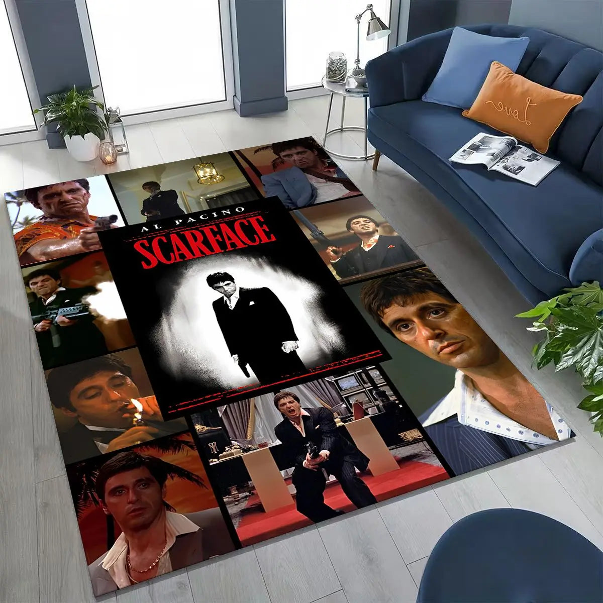 Tony Montana Movie Art Carpet Rug