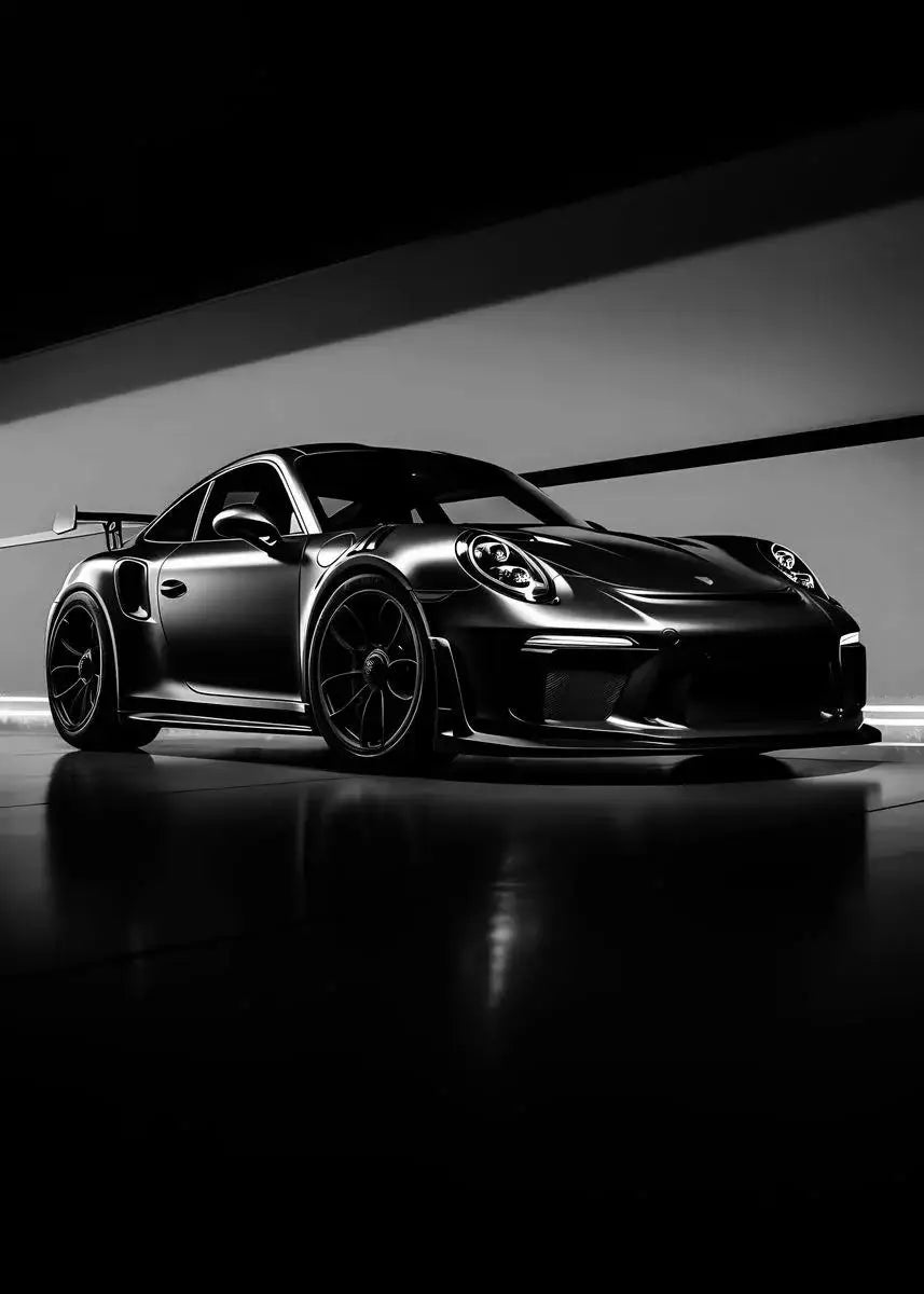 GTR Wall Art – Sports Car Canvas Poster, Modern Automotive Decor
