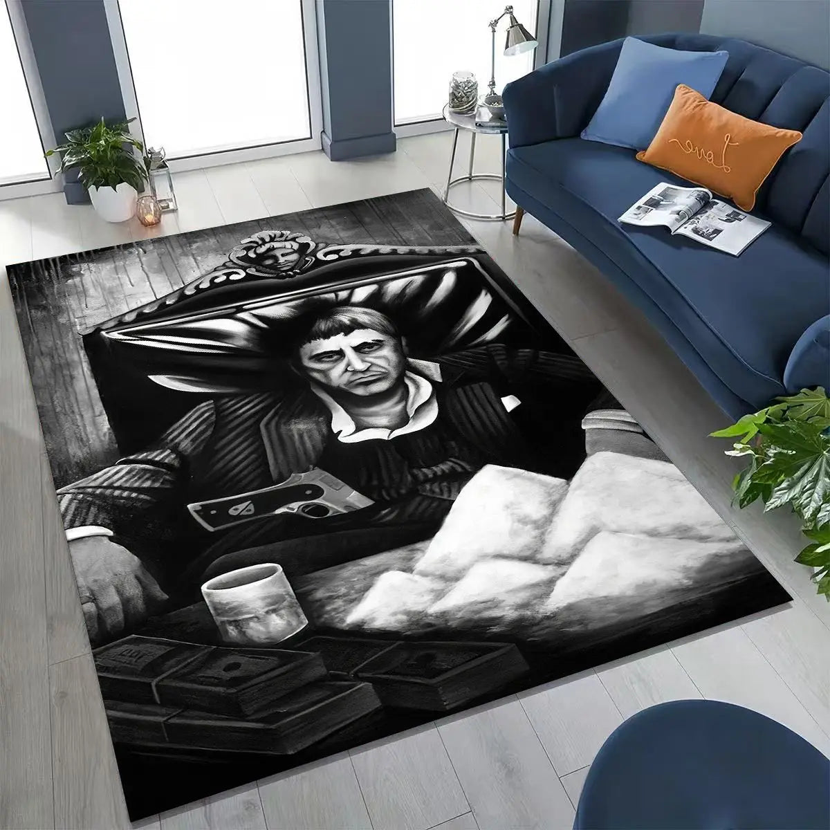 Tony Montana Movie Art Carpet Rug