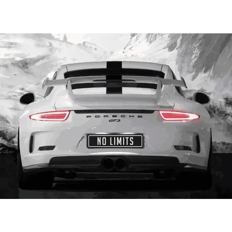 Modern Black Luxury Car Wall Art – Canvas Poster