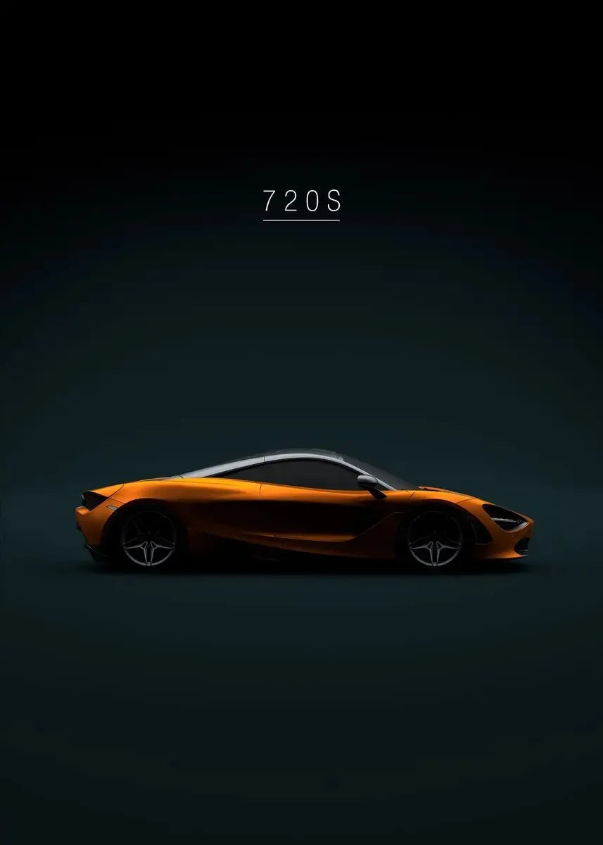 Luxury Sports Car Canvas Wall Art – Racing Poster