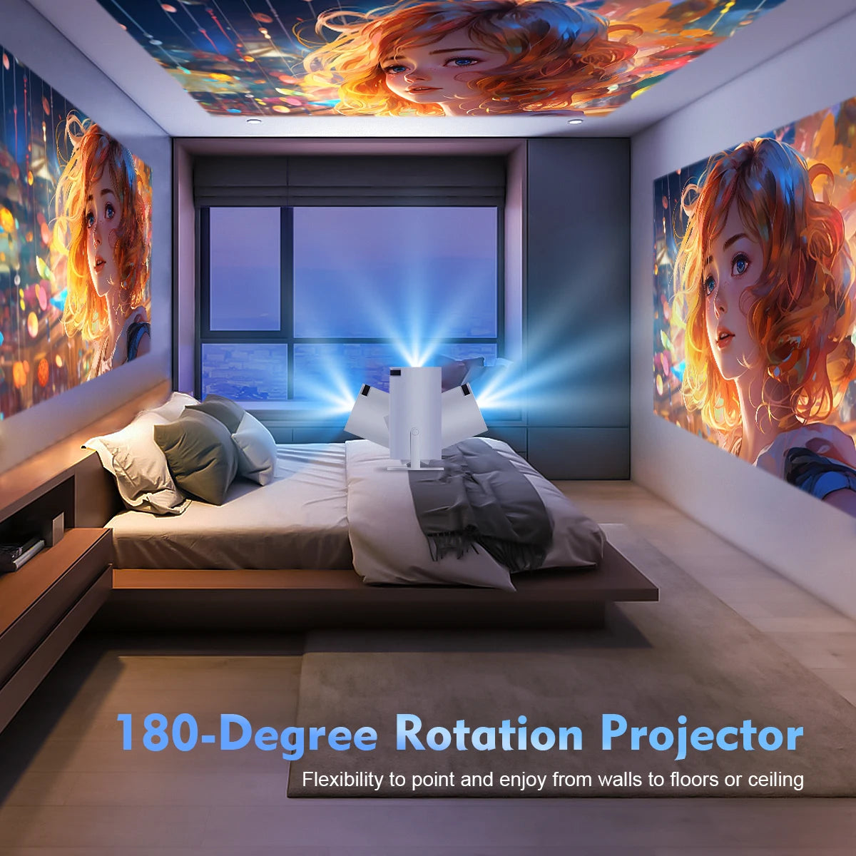 Magcubic HY300 Pro Projector – Mini Portable Home Cinema