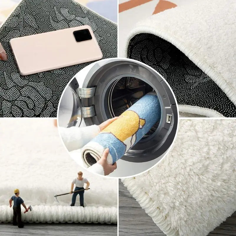 VIKAMA Soft Alien Rug – Non-Slip Cozy Room Mat