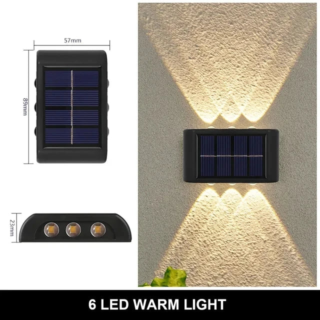 Solar Outdoor Wall Lamp – Waterproof Up & Down Light