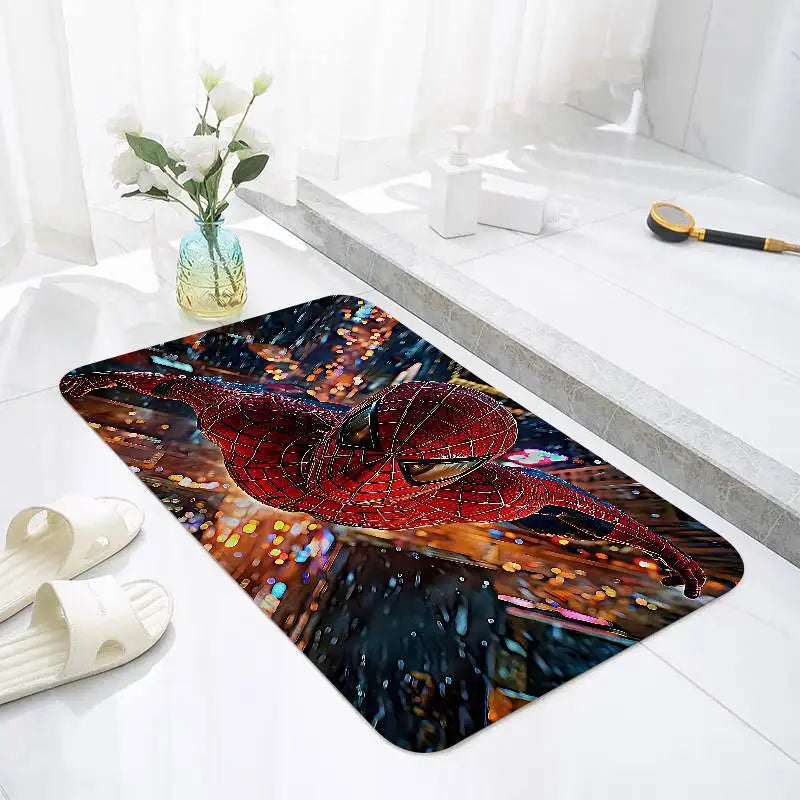 Cartoon Superhero Rug – Soft Non-Slip Floor Mat, Fluffy Washable Carpet