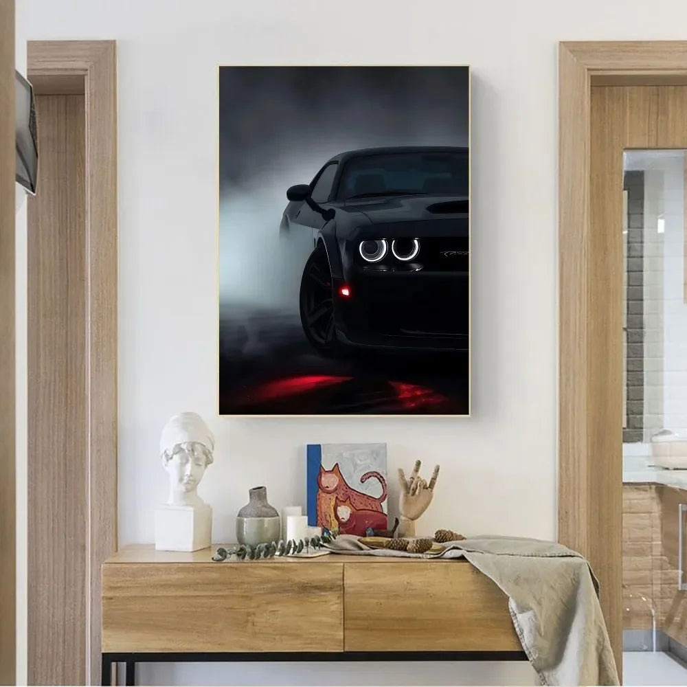 Vintage Car Poster – Retro Wall Art
