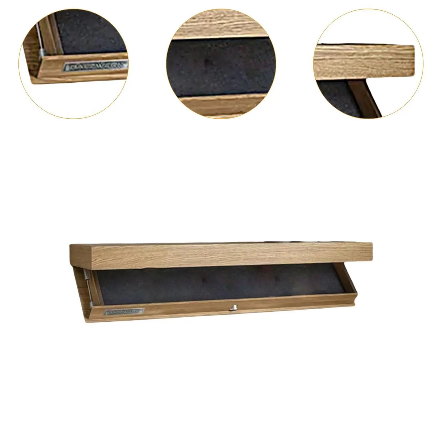 Hidden Compartment Floating Shelf – Secret Storage Wooden Wall Shelf