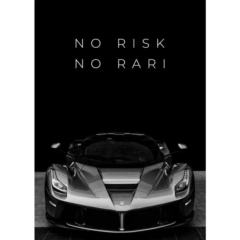 Modern Black Luxury Car Wall Art – Canvas Poster