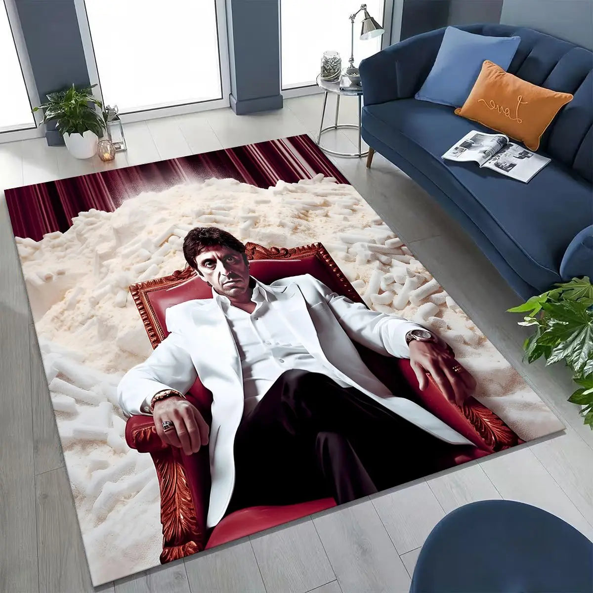 Tony Montana Movie Art Carpet Rug