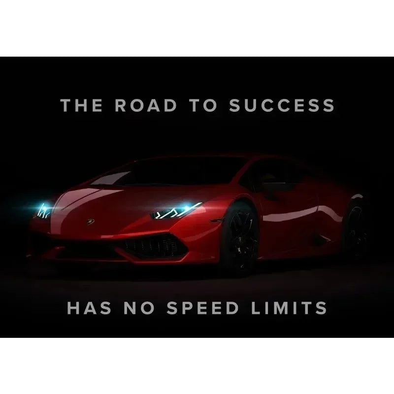 Modern Black Luxury Car Wall Art – Canvas Poster