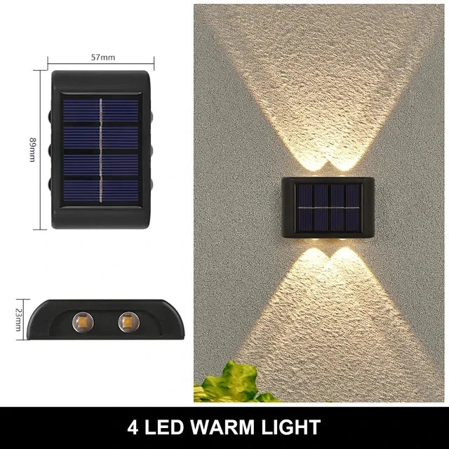 Solar Outdoor Wall Lamp – Waterproof Up & Down Light