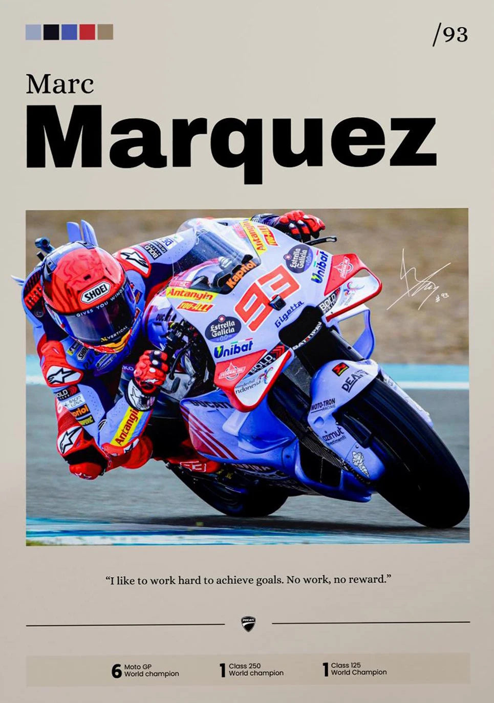 Modern Motorcycle Racing Canvas Wall Art – Sports & Celebrity Poster