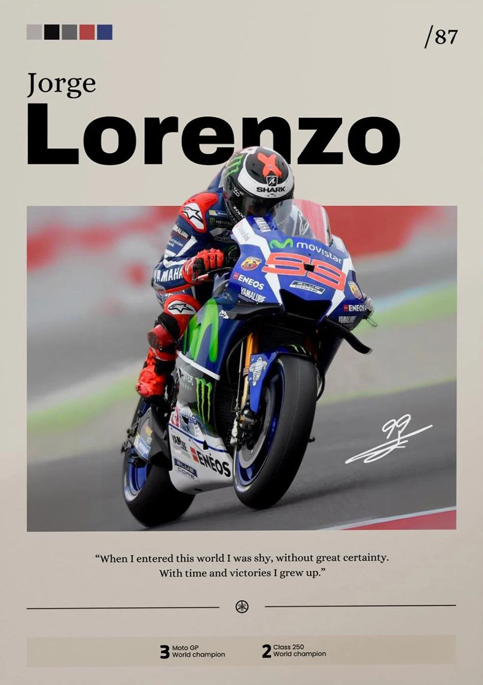 Modern Motorcycle Racing Canvas Wall Art – Sports & Celebrity Poster