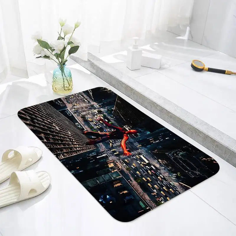 Cartoon Superhero Rug – Soft Non-Slip Floor Mat, Fluffy Washable Carpet