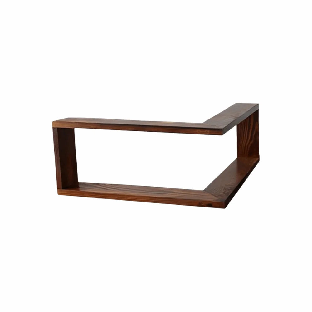 Bamboo Corner Wall Shelf – Saving Wooden Floating Shelf