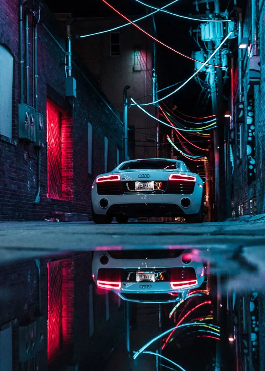 GTR Wall Art – Sports Car Canvas Poster, Modern Automotive Decor