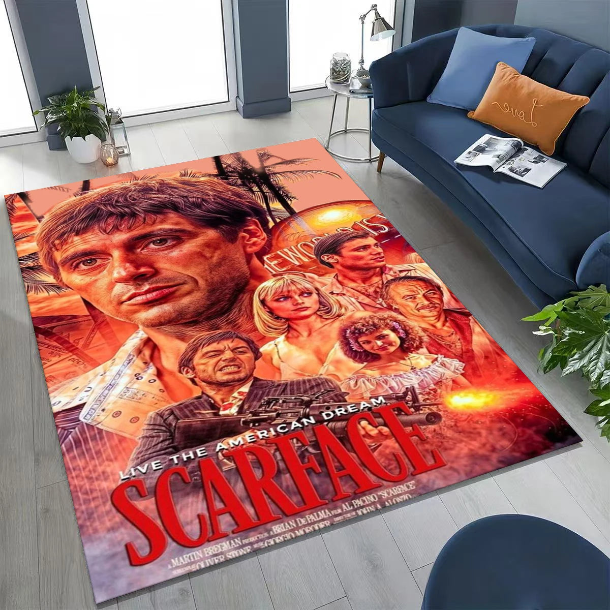 Tony Montana Movie Art Carpet Rug
