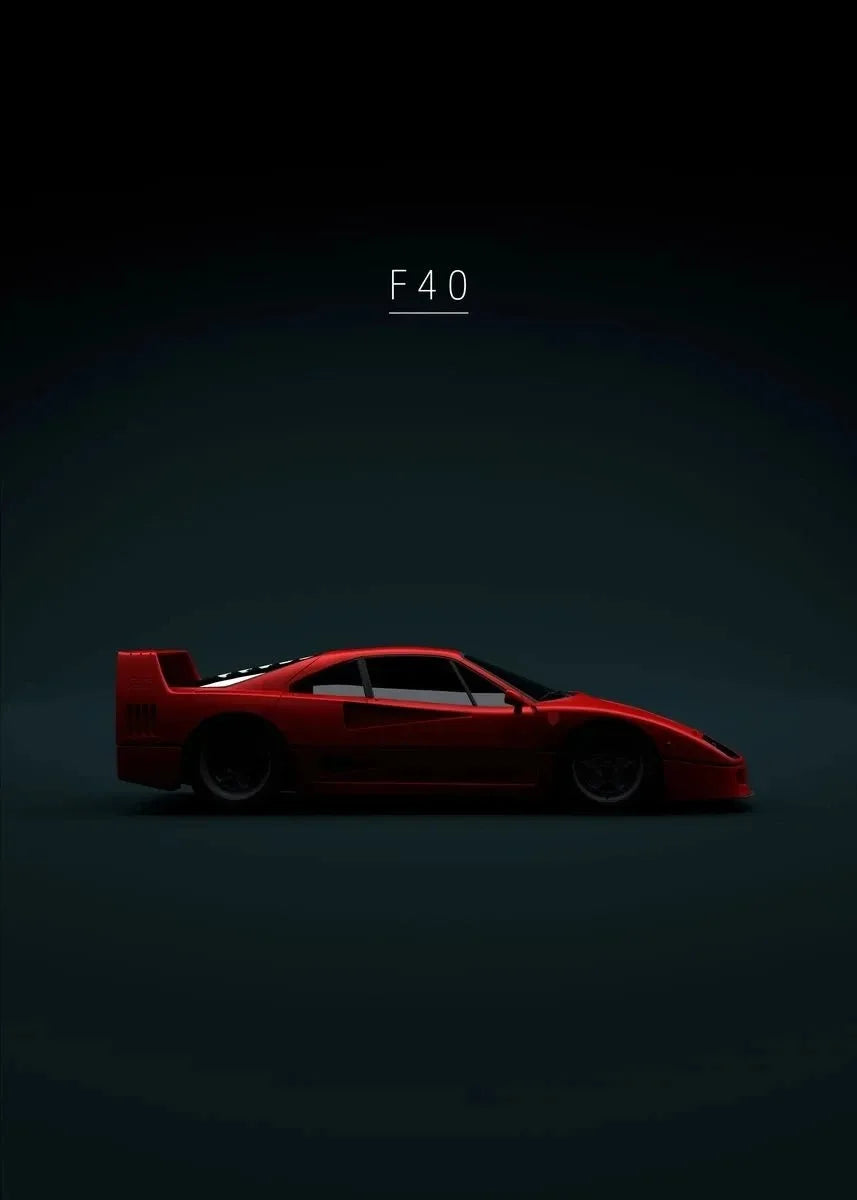 Luxury Sports Car Canvas Wall Art – Racing Poster
