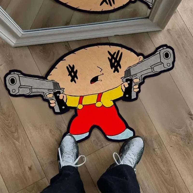 Modern Cartoon Rug – Soft Warm Carpet