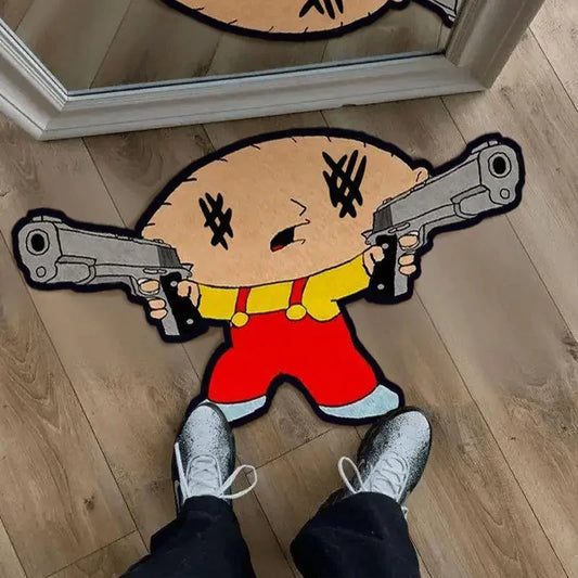 Modern Cartoon Rug – Soft Warm Carpet