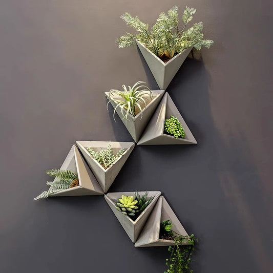 Creative Wall-Mounted Vase – Modern Decorative Flower Holder