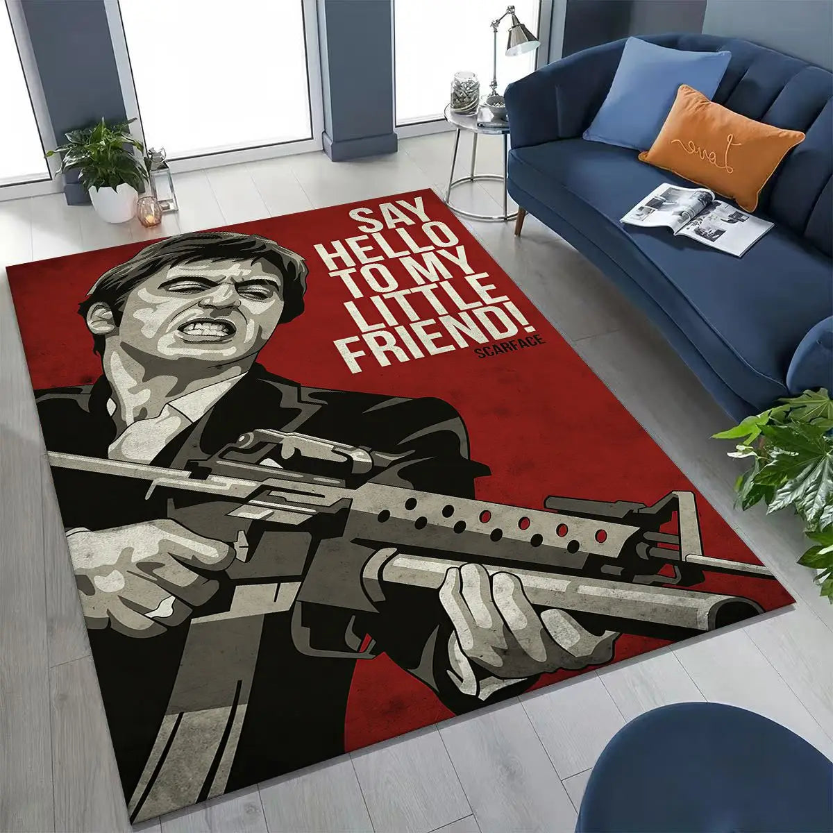 Tony Montana Movie Art Carpet Rug