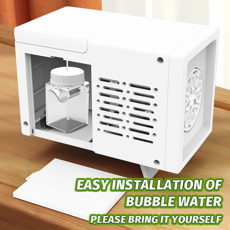 Electric Bubble Machine – 10-Hole Handheld Bubble Blower