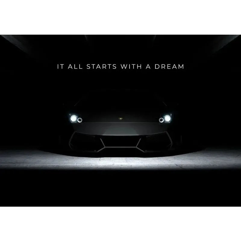 Modern Black Luxury Car Wall Art – Canvas Poster
