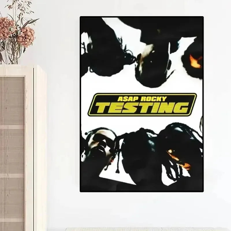 A$AP Rocky Wall Art – Aesthetic Hip Hop Poster, Rapper Canvas Print