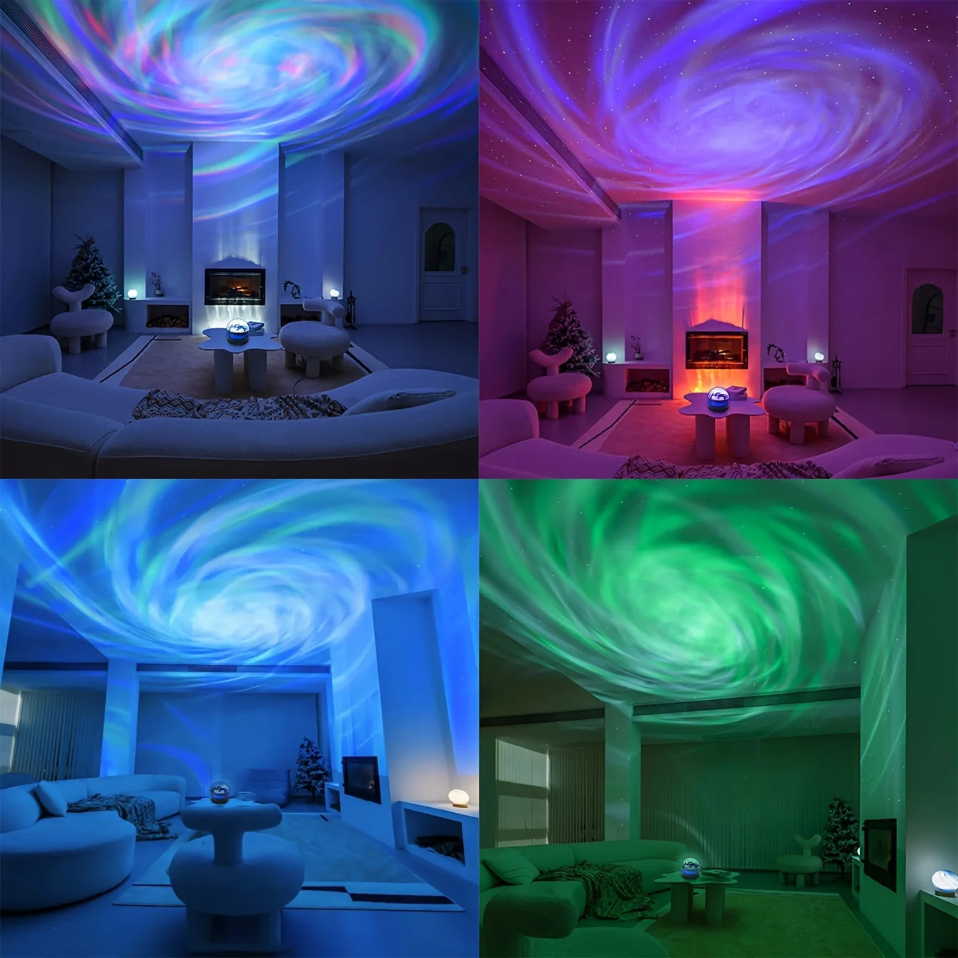 Galaxy Star Projector Night Light – LED Starry Sky Lamp with Remote Control