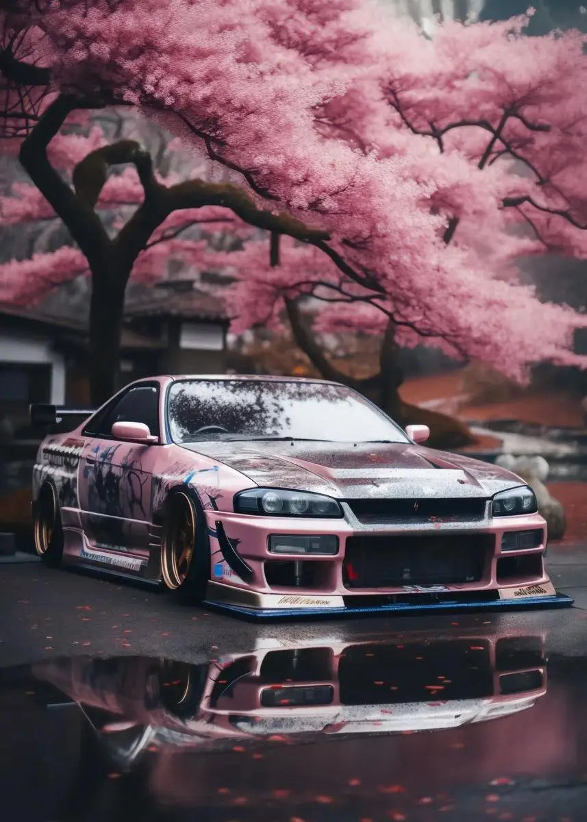 GTR Wall Art – Sports Car Canvas Poster, Modern Automotive Decor