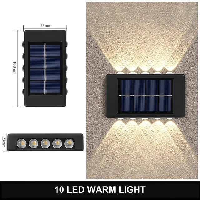 Solar Outdoor Wall Lamp – Waterproof Up & Down Light