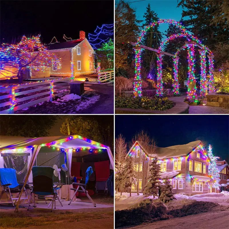 LED Solar Fairy String Lights – Waterproof Twinkle Outdoor Garden Lights for Christmas, Patio & Party Decor