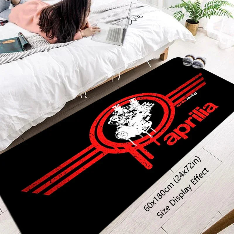 Motorcycle Racing Rug – Non-Slip Bike Floor Mat
