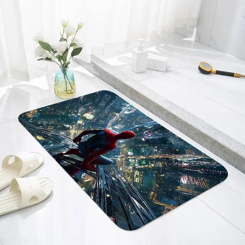Cartoon Superhero Rug – Soft Non-Slip Floor Mat, Fluffy Washable Carpet