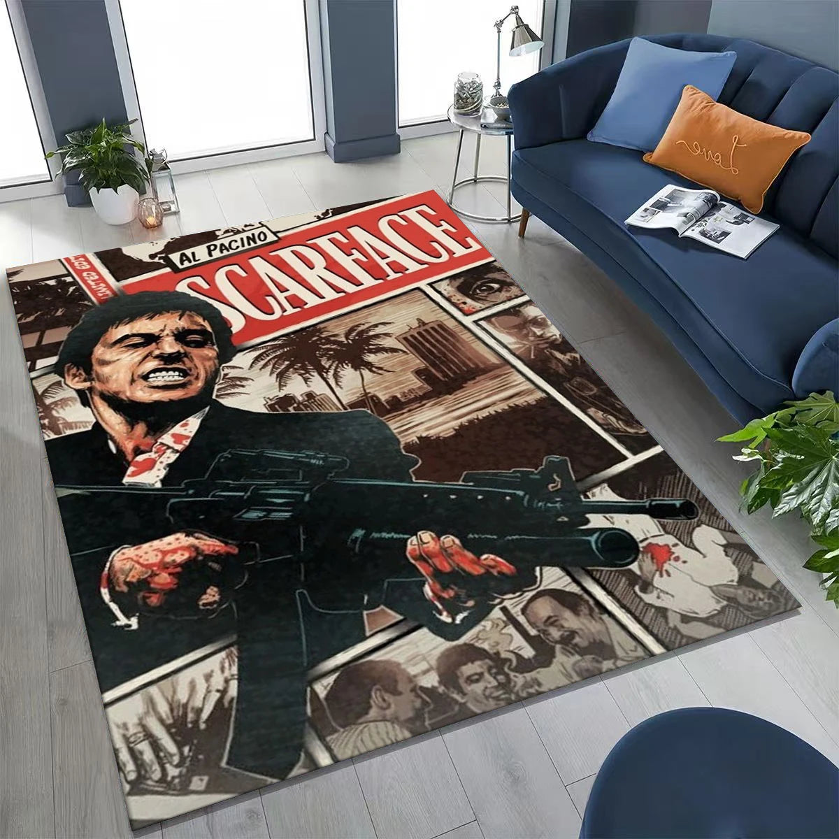 Tony Montana Movie Art Carpet Rug