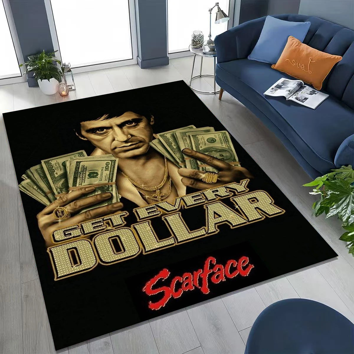 Tony Montana Movie Art Carpet Rug