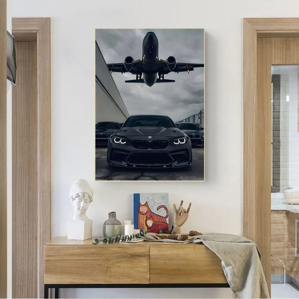 Vintage Car Poster – Retro Wall Art