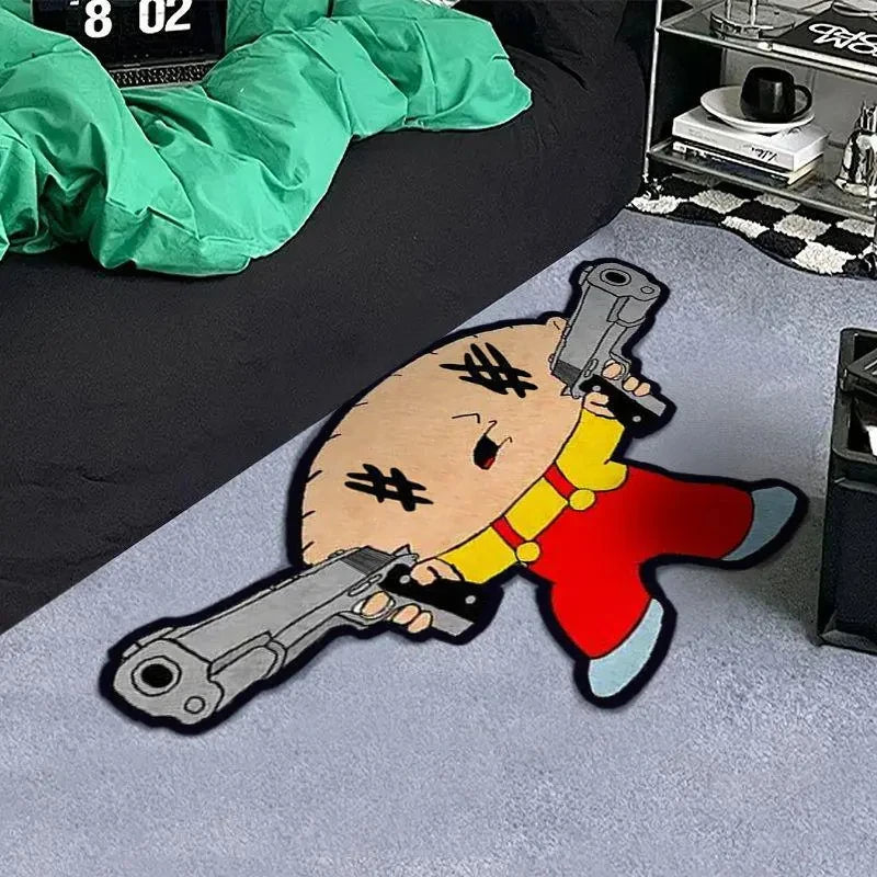 Modern Cartoon Rug – Soft Warm Carpet