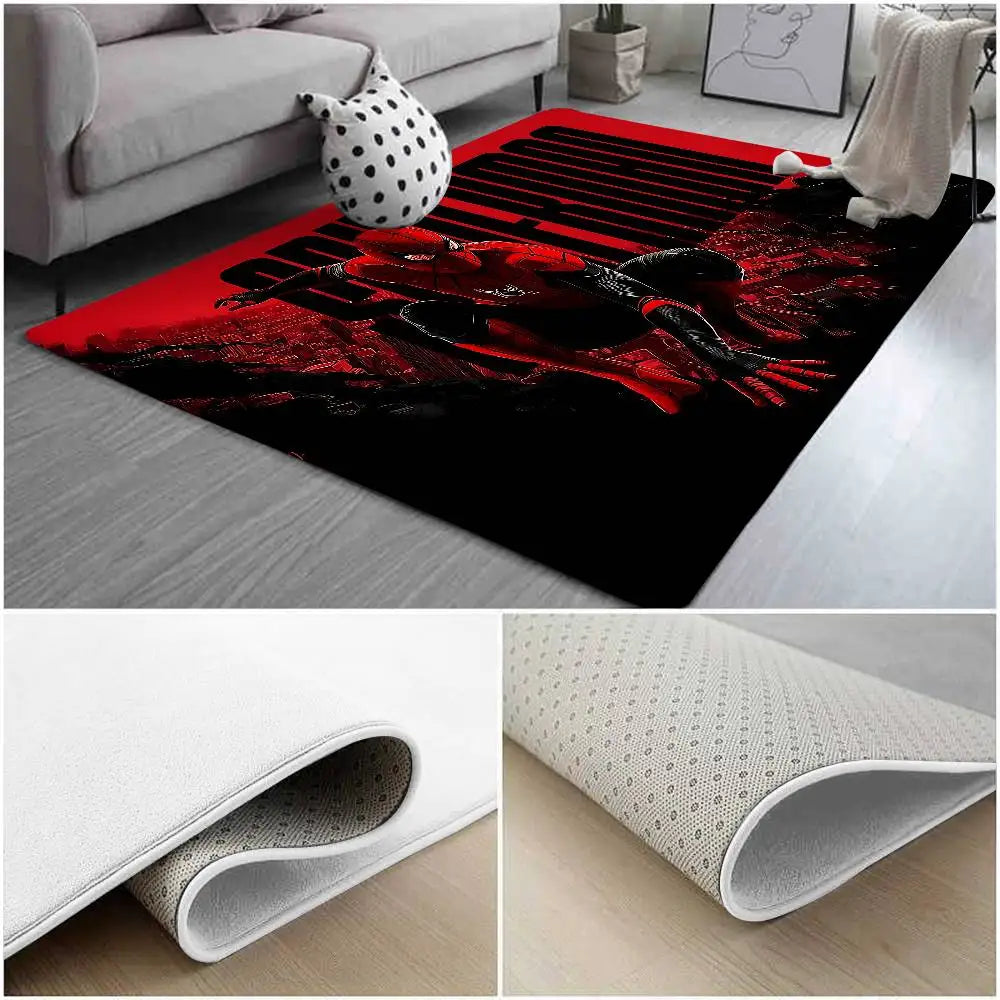 Cartoon Superhero Rug – Soft Non-Slip Floor Mat, Fluffy Washable Carpet