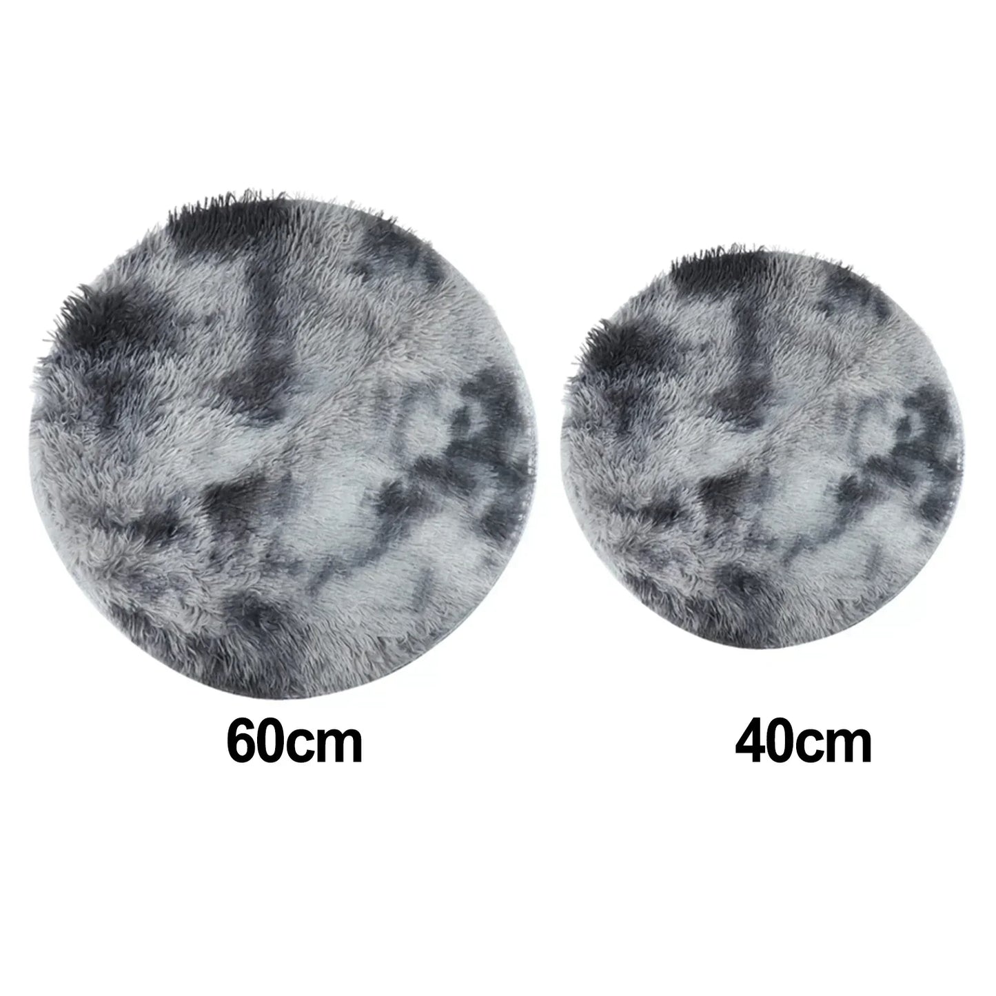 Round Plush Rug – Ultra Soft Fluffy Carpet, Cozy Decorative Floor Mat